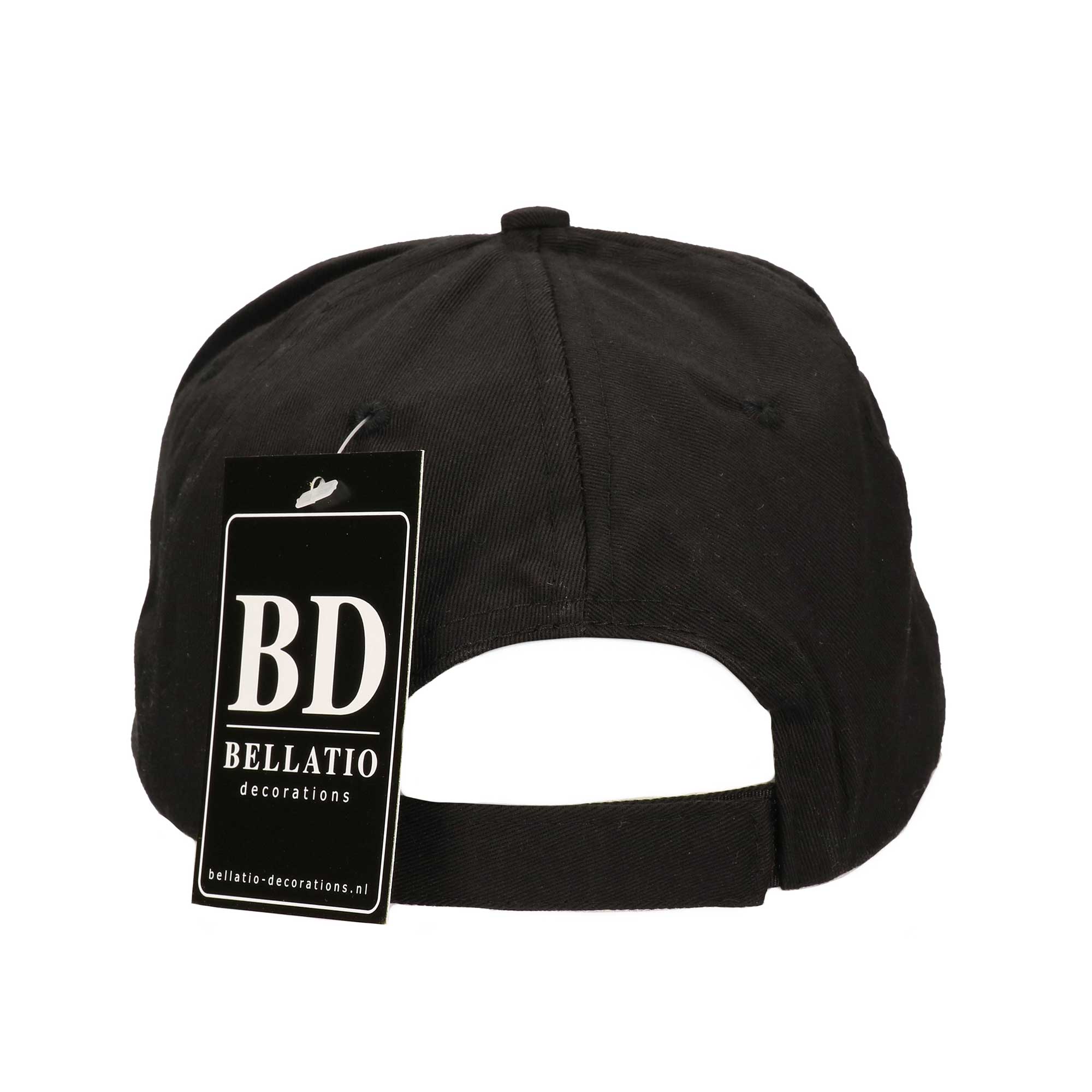 Black police cap for adults
