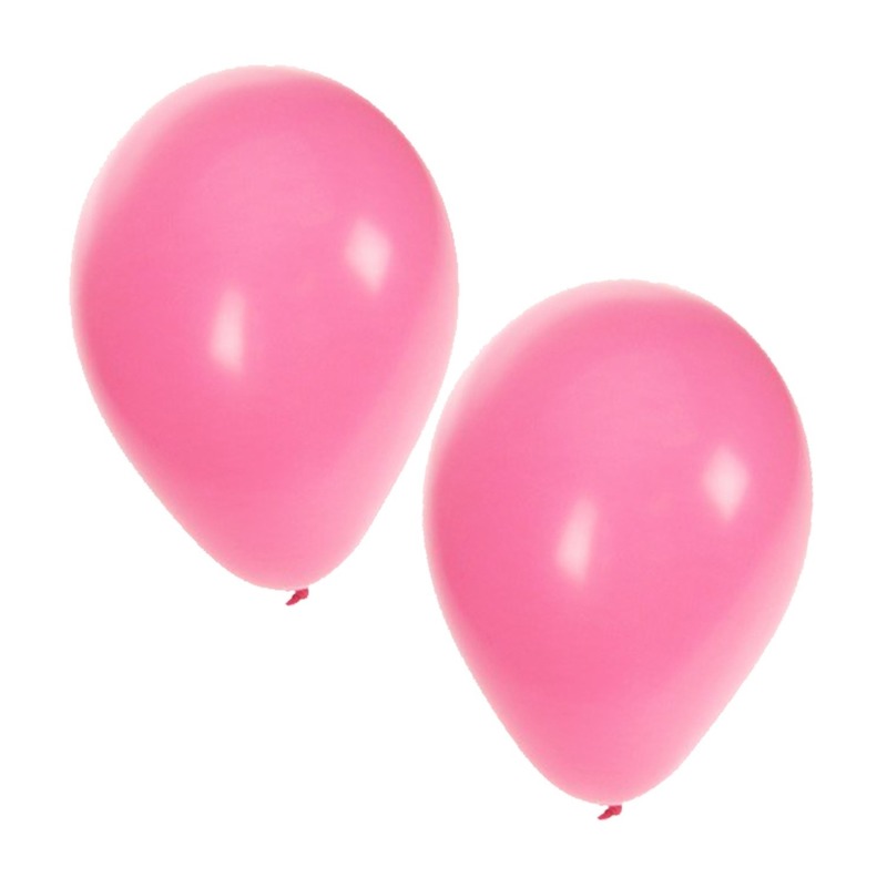 100 Baby roze geboorte ballonnen