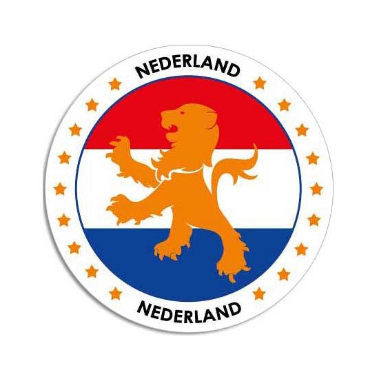 10x Holland raam decoratie stickers