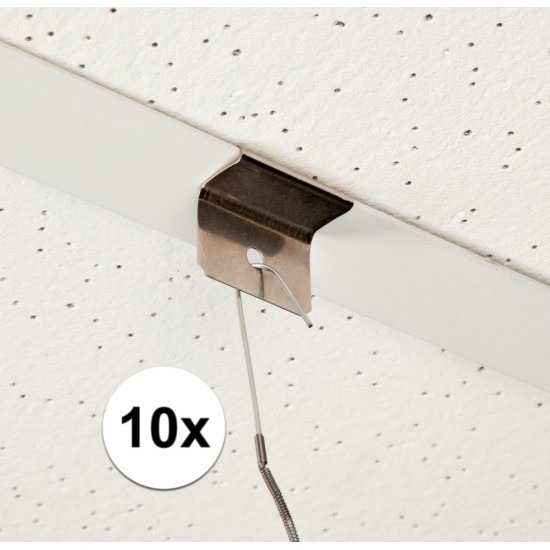 10x stuks voordelige plafond ophang klem