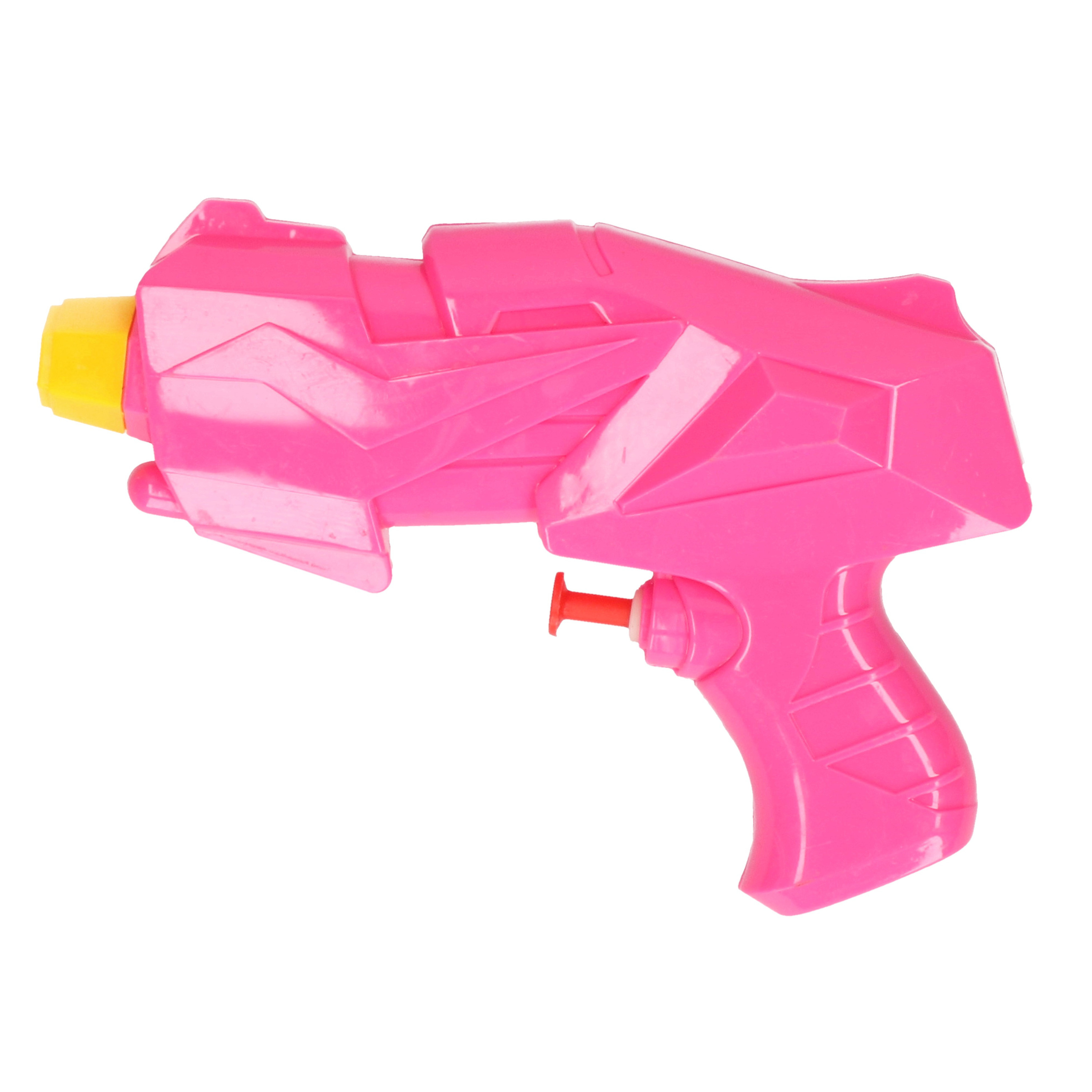 1x Klein kinderspeelgoed waterpistooltjes-waterpistolen 15 cm roze