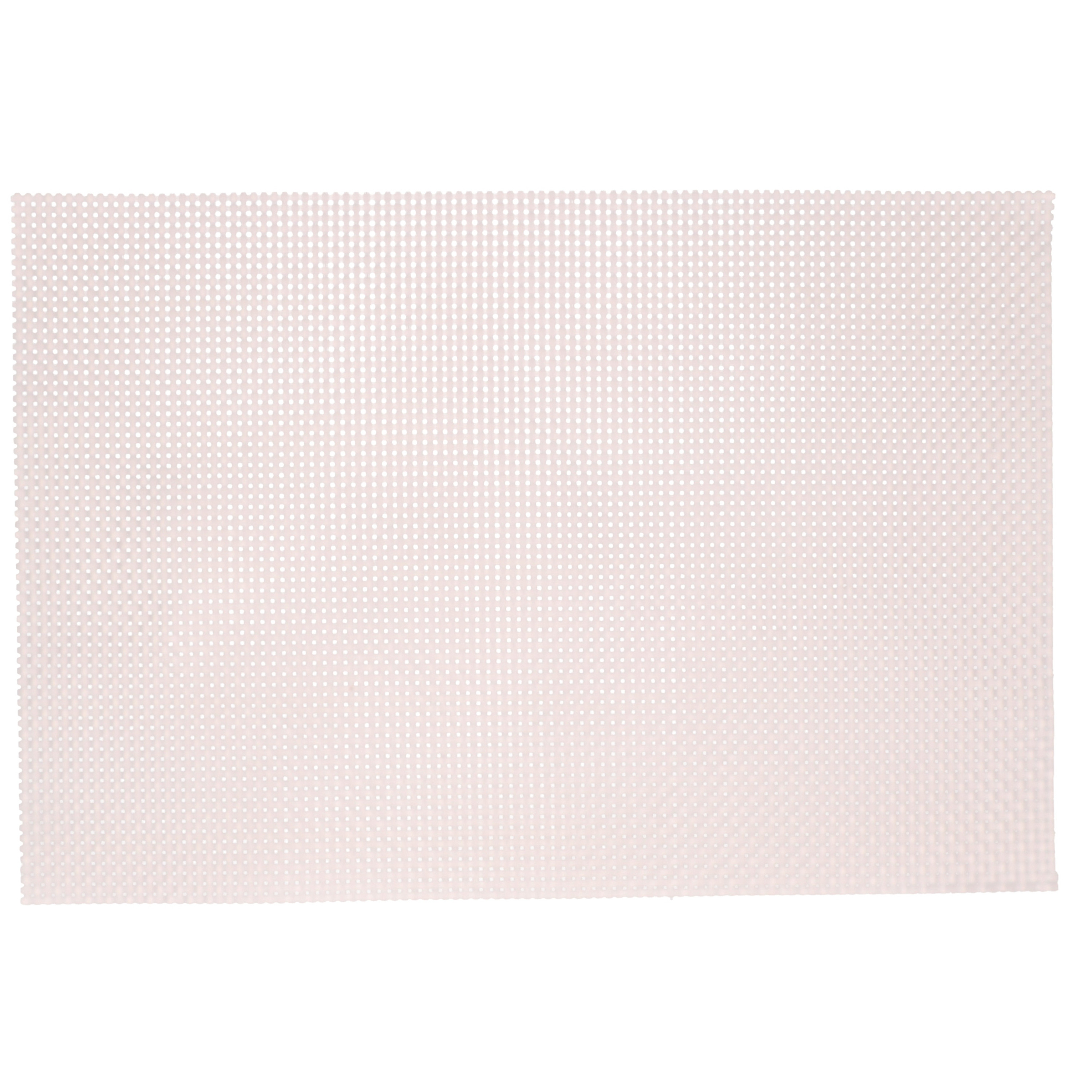 1x Rechthoekige placemats lichtroze parelmoer glans geweven 29 x 43 cm