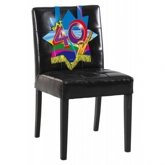 40 jaar decoratiebord voor op een stoel