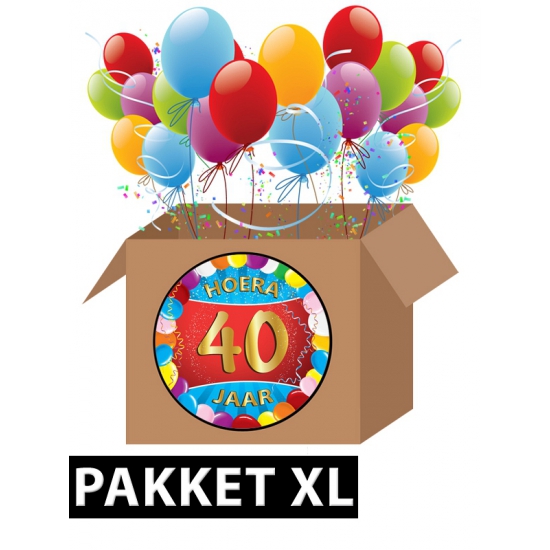 40 jaar party artikelen pakket XL