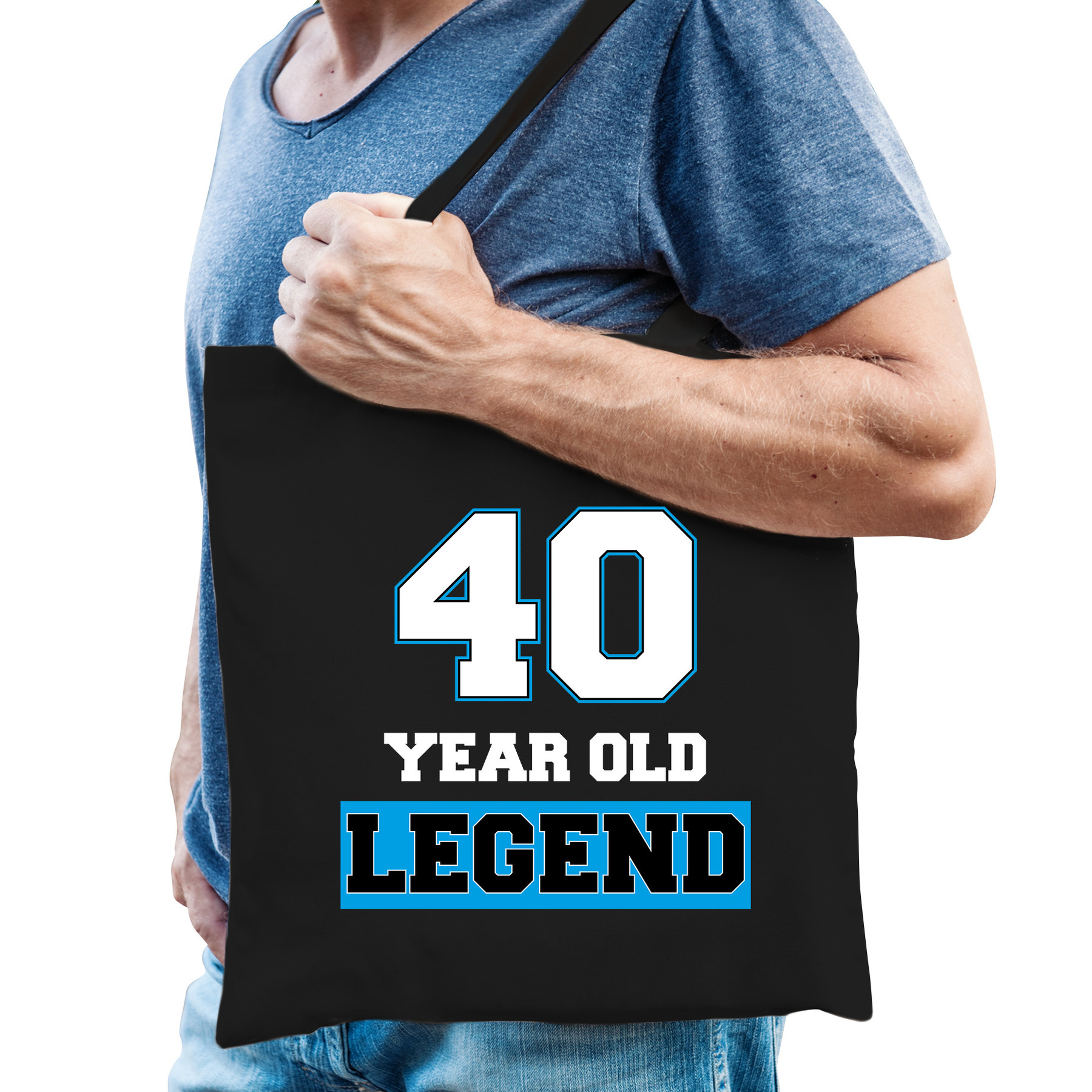 40 year old legend verjaardag cadeau tas zwart voor volwassenen Verjaardag-cadeau tas