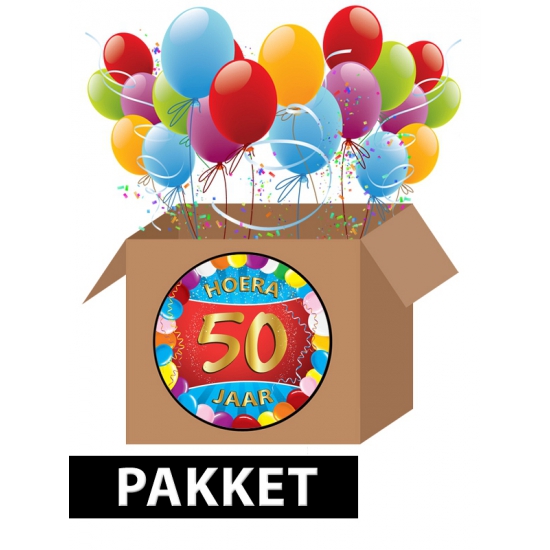 50 jaar party artikelen pakket