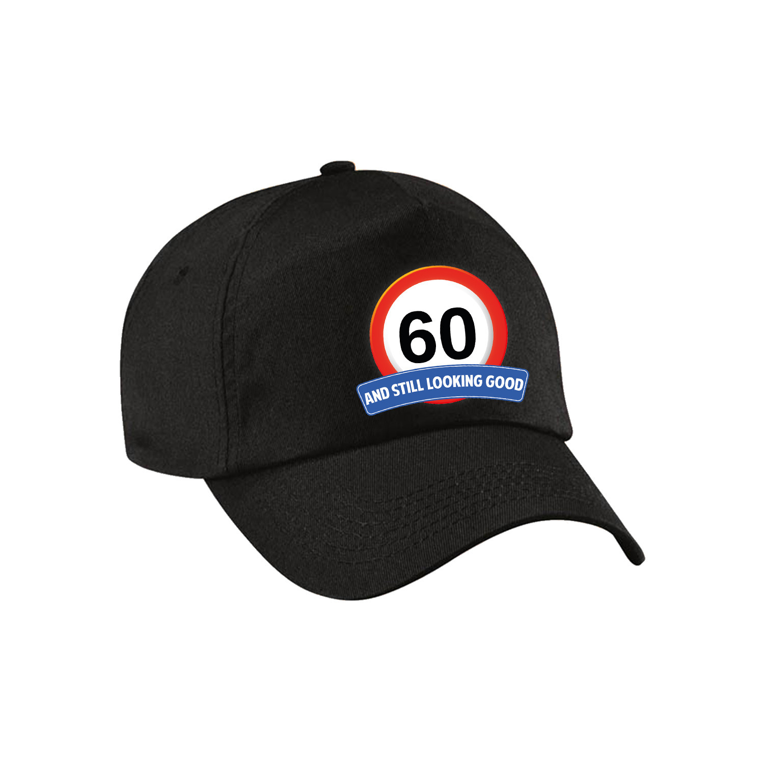 60 and still looking good stopbord pet-cap zwart voor volwassenen