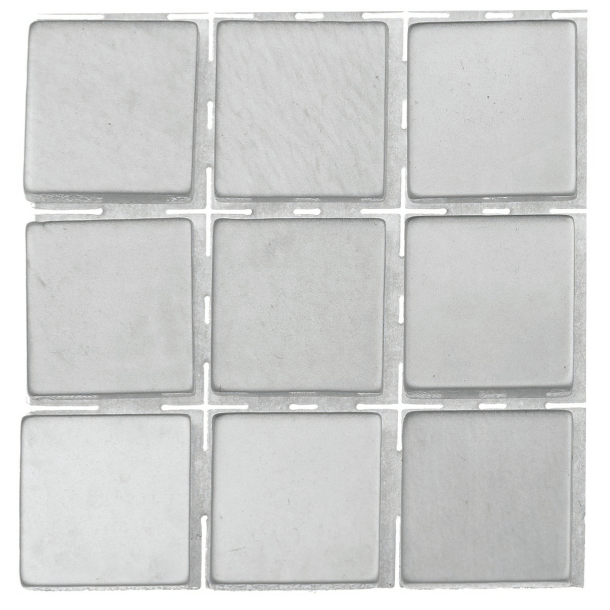 63x stuks mozaieken maken steentjes-tegels kleur grijs 10 x 10 x 2 mm