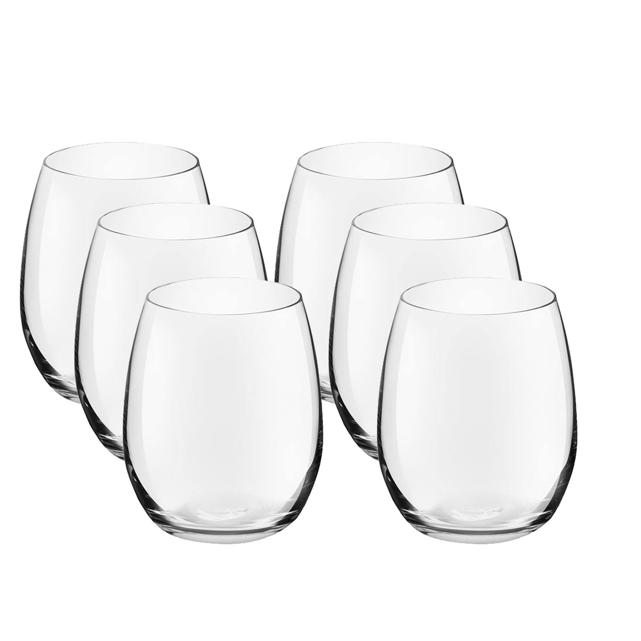 6x Drinkglazen-waterglazen Bouquet glas 39 cl