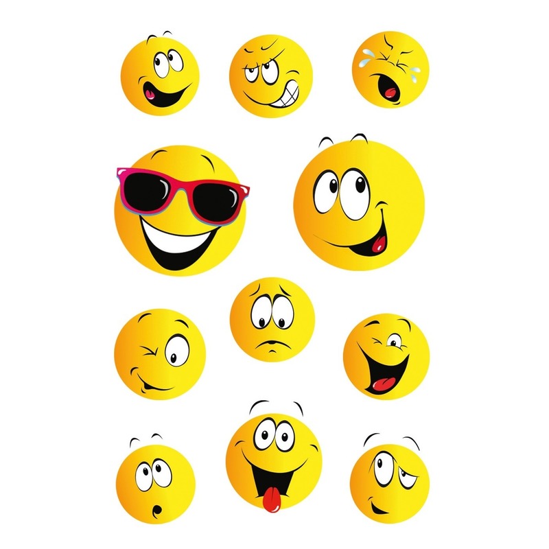 99x Smiley stickertjes voor kinderen