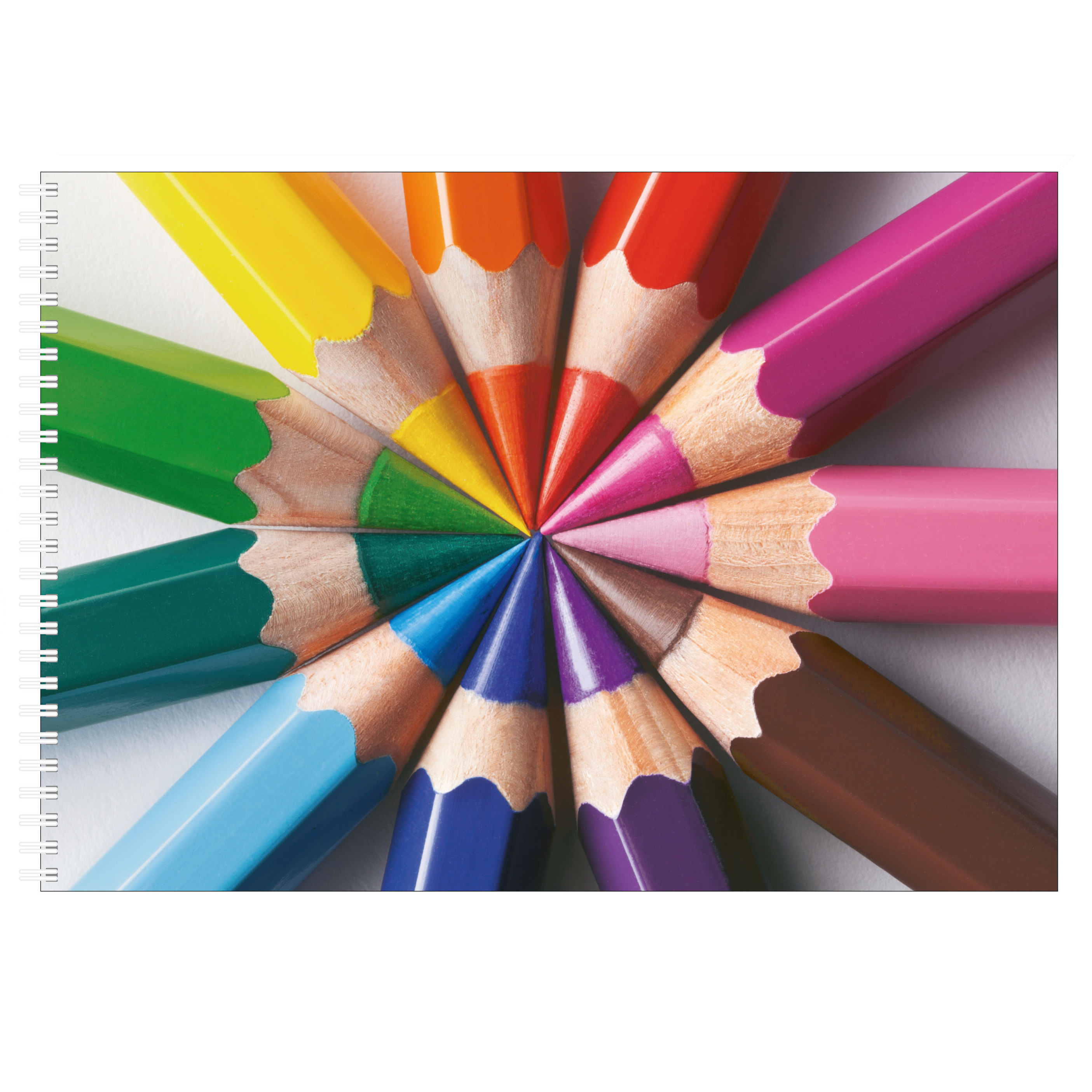A4 Kleurpotloden schetsboek- tekenboek- kleurboek- schetsblok wit papier