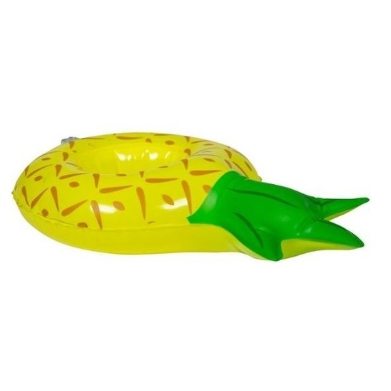 Ananas opblaas zwemband voor poppen-knuffels 27 cm