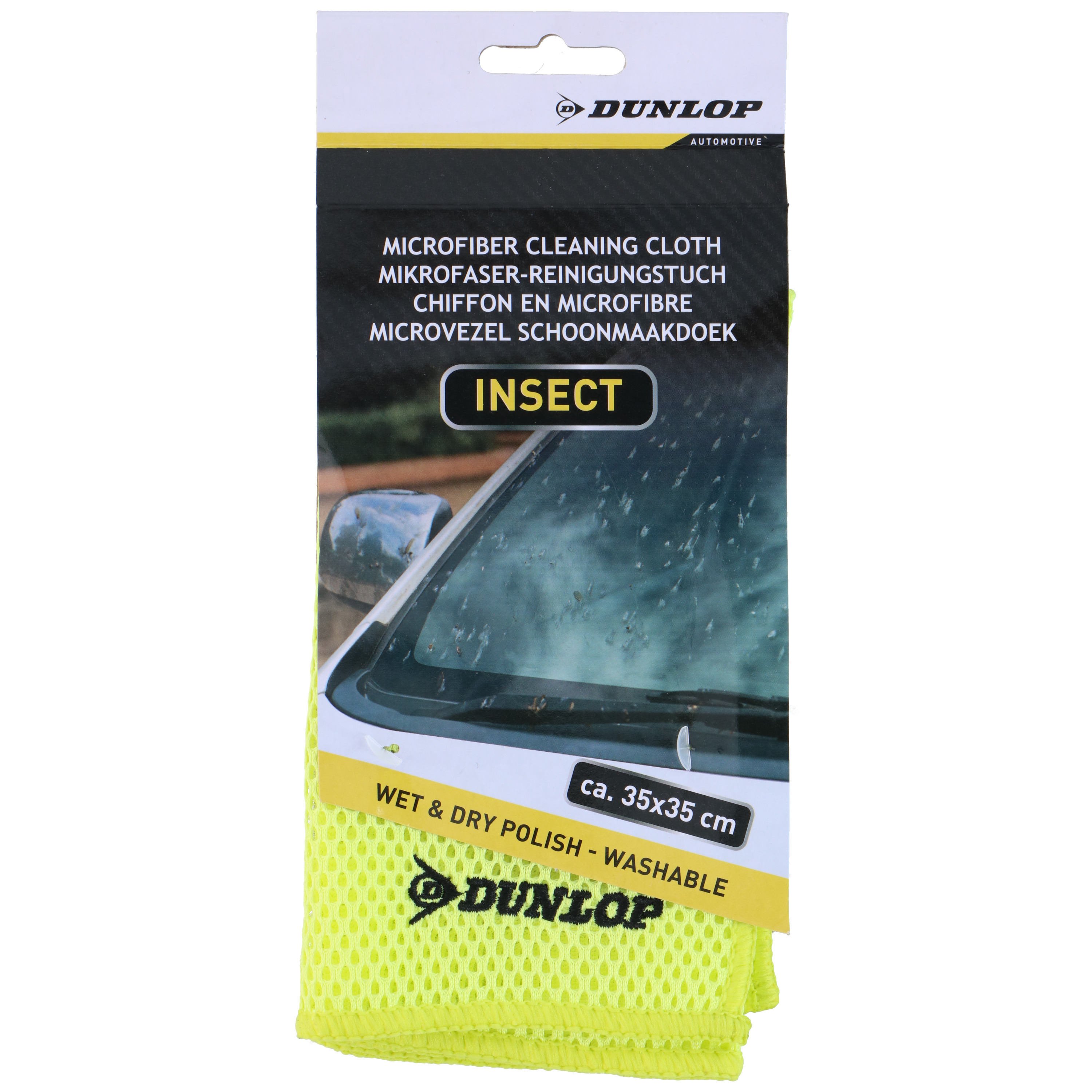 Auto poetsen microvezeldoek tegen insecten speciale structuur zeem 35 x 35 cm auto wassen