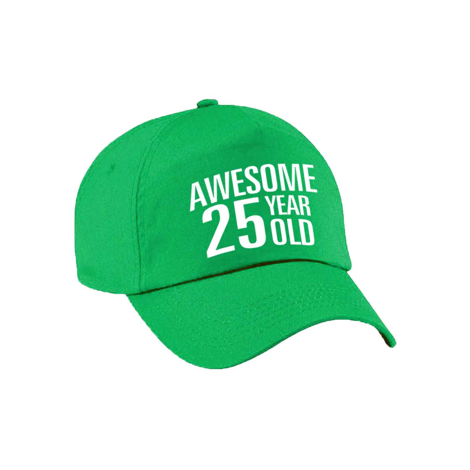 Awesome 25 year old verjaardag pet-cap groen voor dames en heren