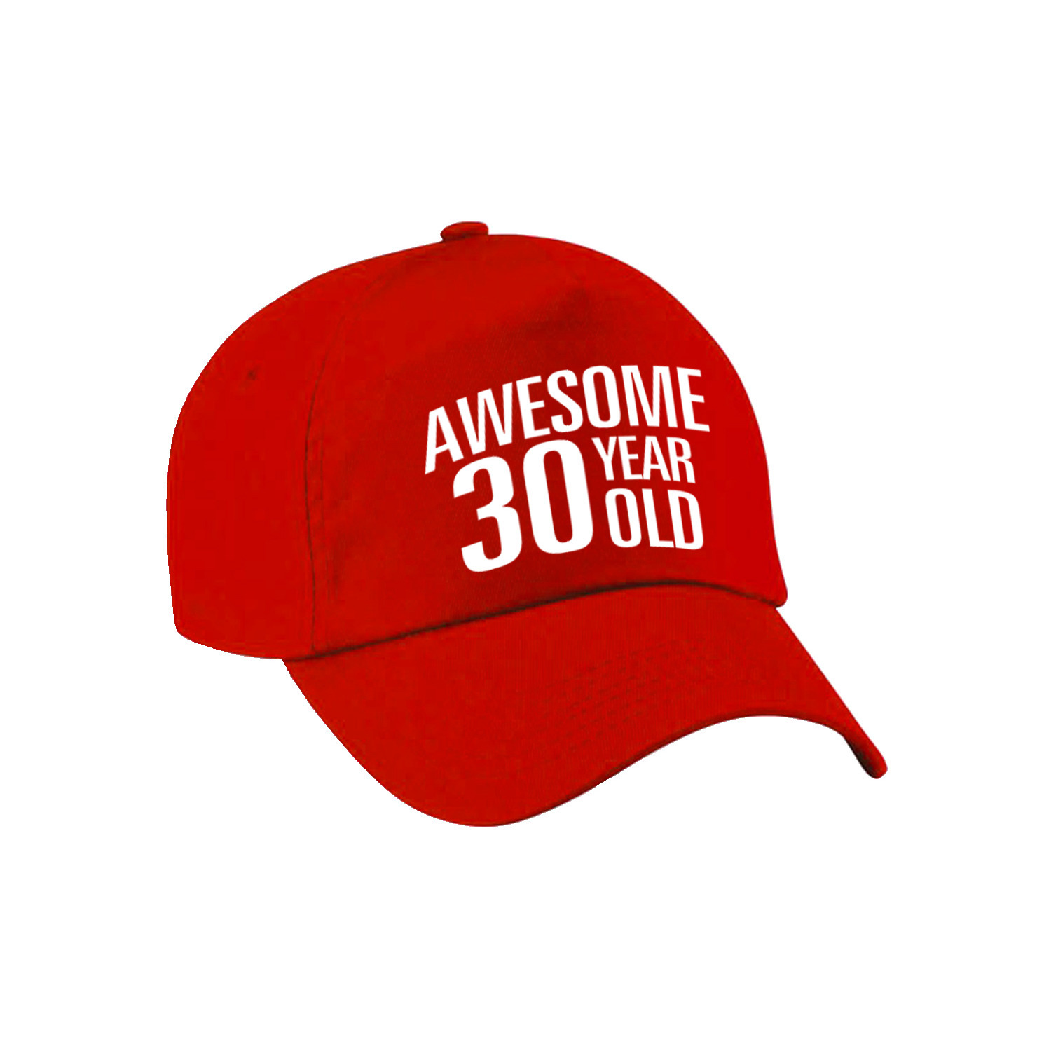 Awesome 30 year old verjaardag pet-cap rood voor dames en heren