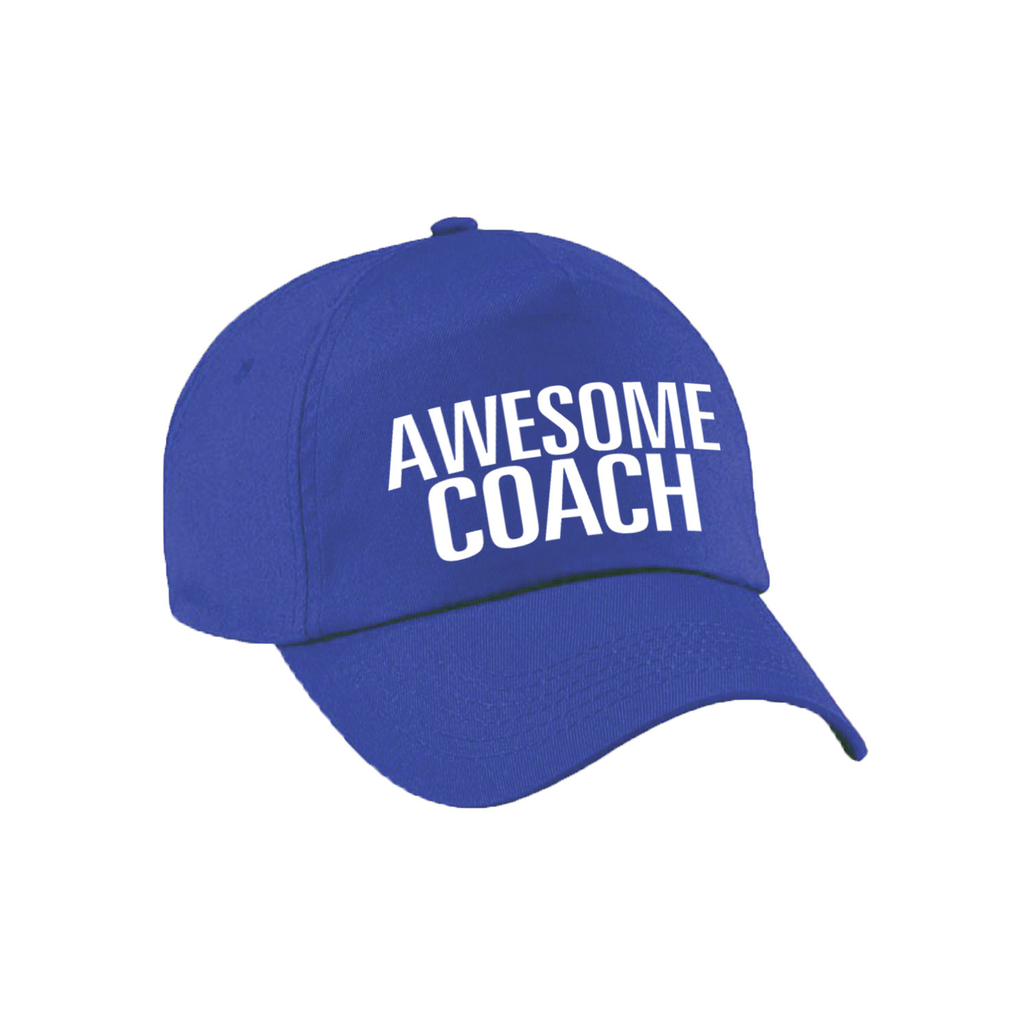 Awesome coach pet-cap blauw voor dames en heren