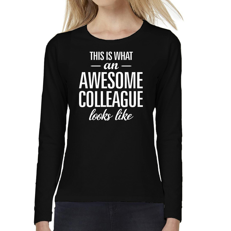 Awesome colleague-collega cadeau t-shirt long sleeves dames