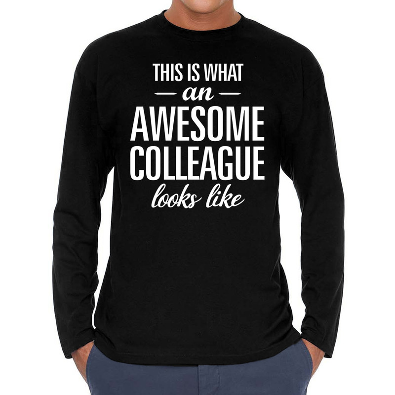 Awesome colleague-collega cadeau t-shirt long sleeves heren