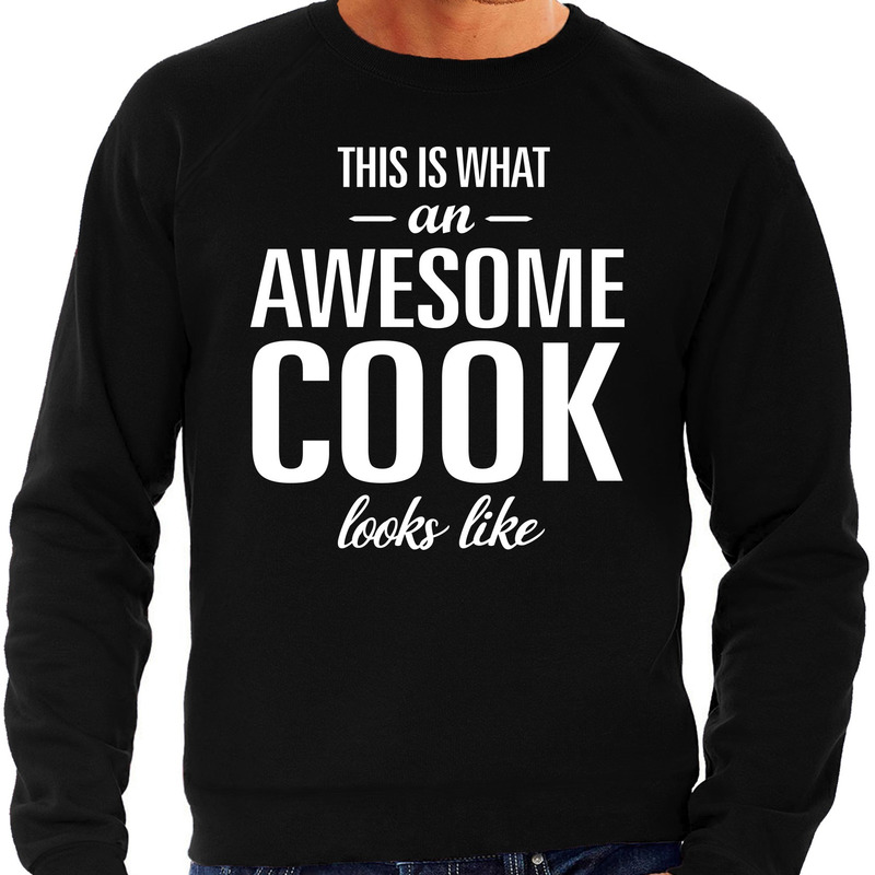 Awesome cook-kok cadeau sweater zwart heren