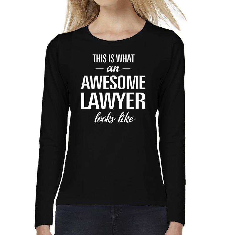 Awesome lawyer-advocate cadeau t-shirt long sleeves dames