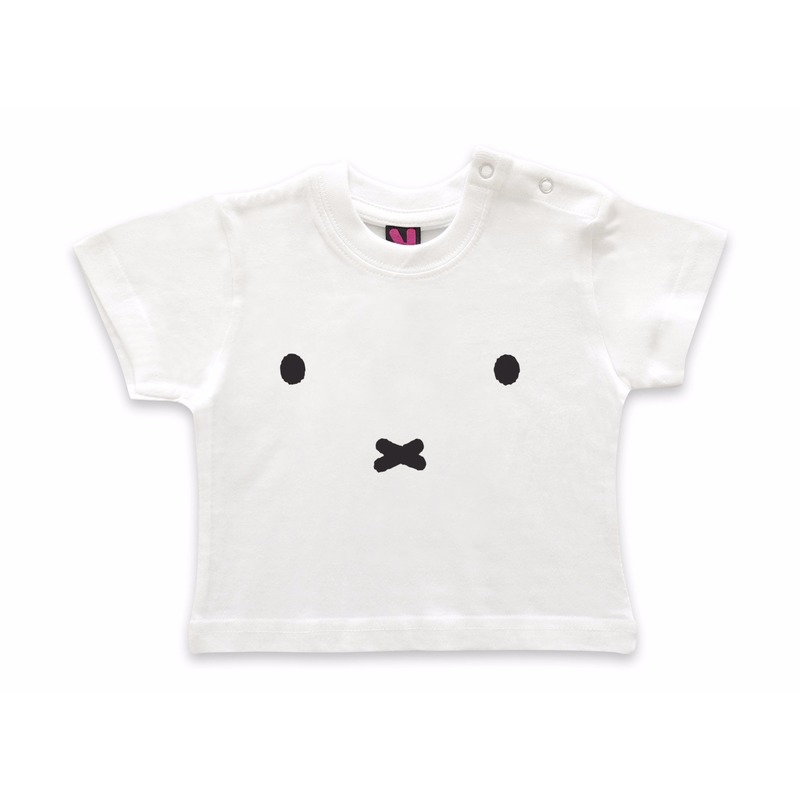 Baby t-shirt Nijntje witte snoet geboorte kado