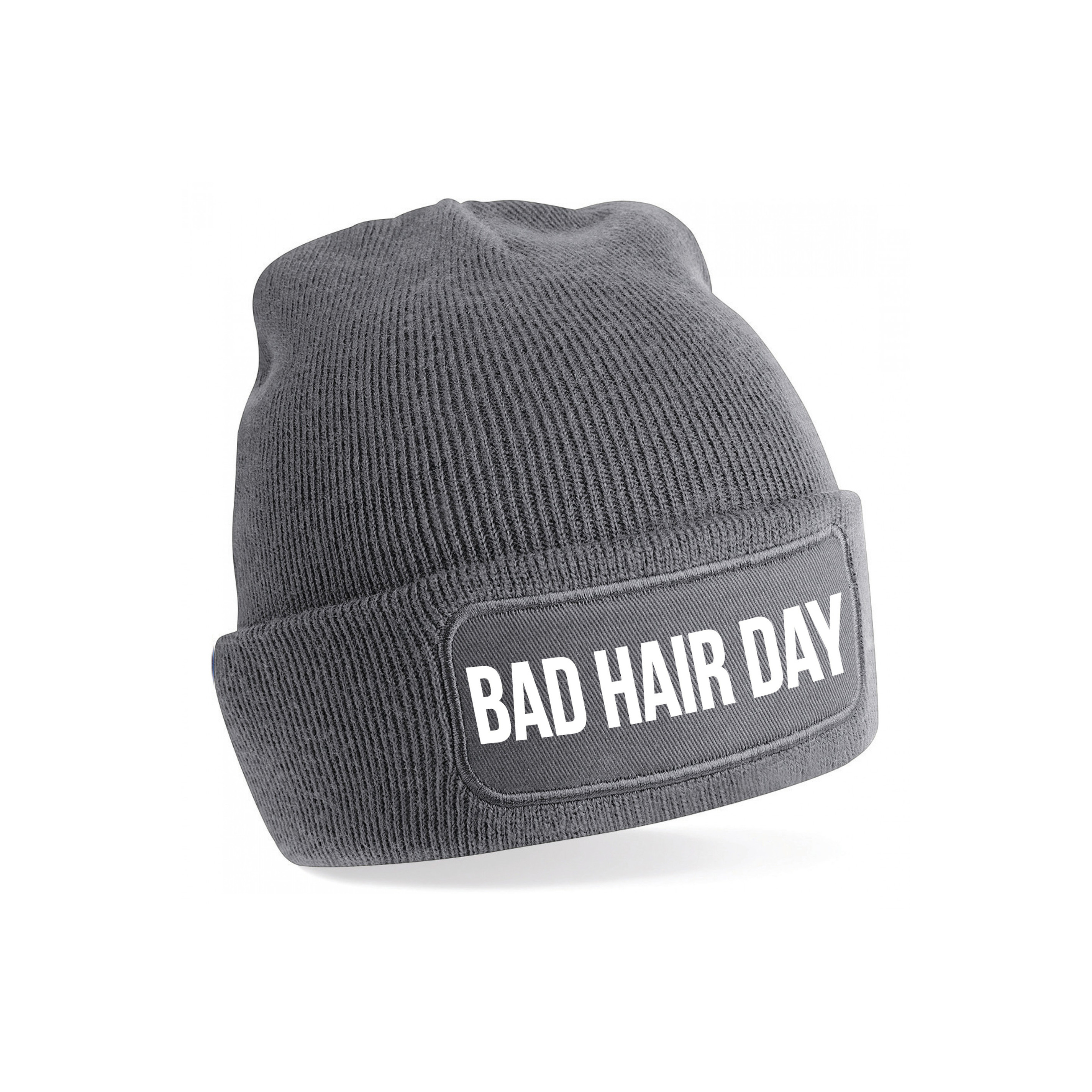 Bad hair day muts unisex one size Grijs