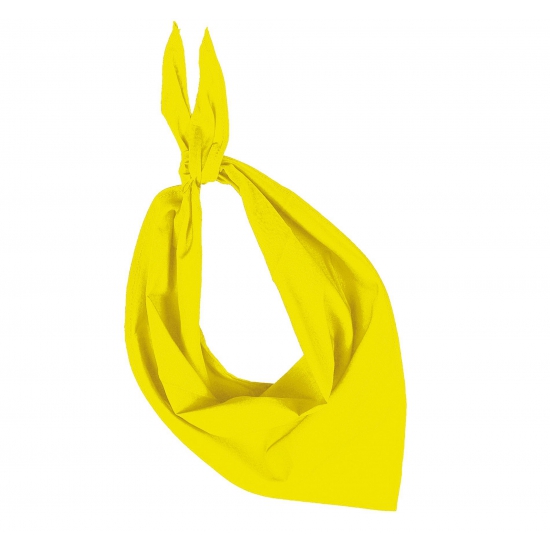 Bandana zakdoeken geel