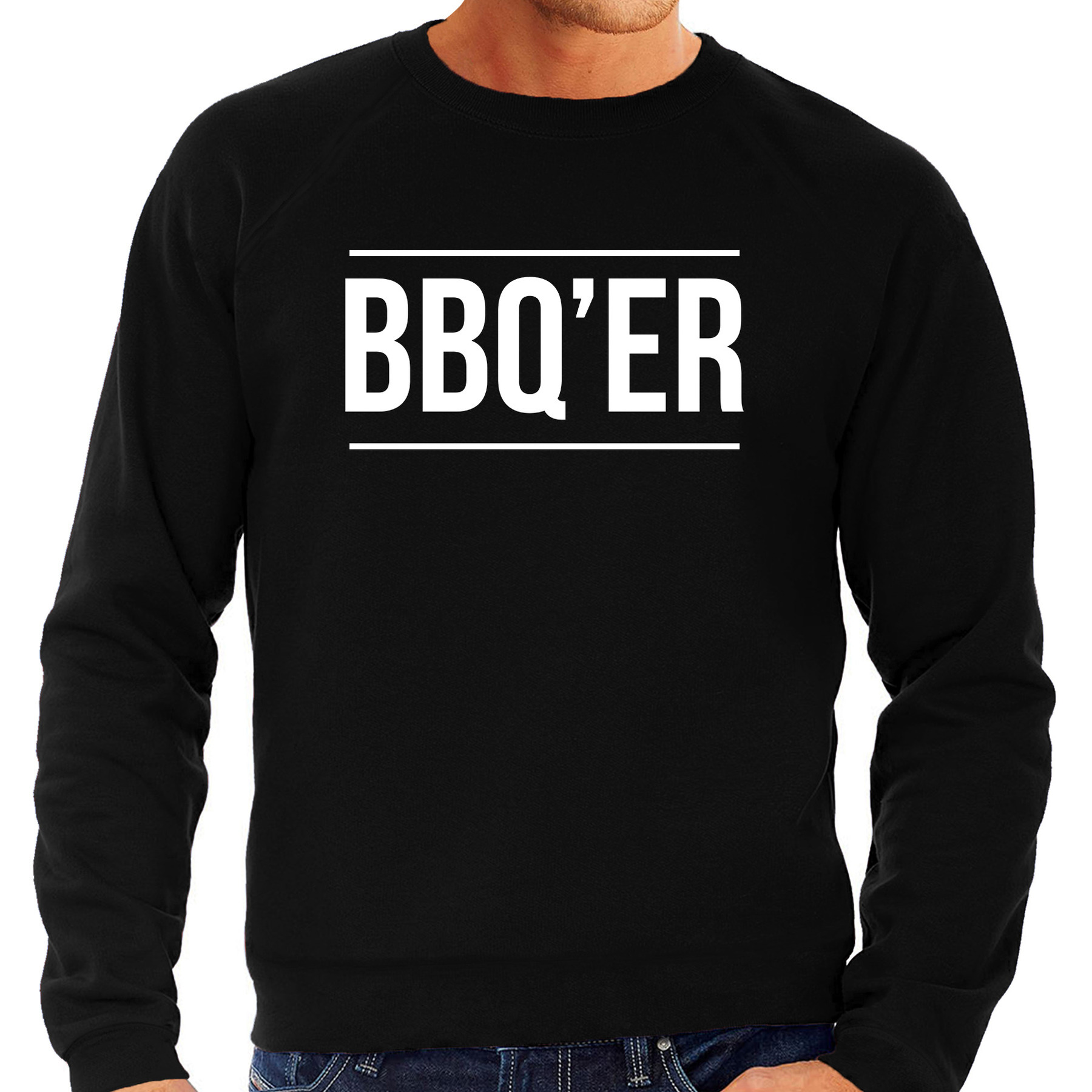 BBQ-ER bbq-barbecue cadeau sweater-trui zwart voor heren
