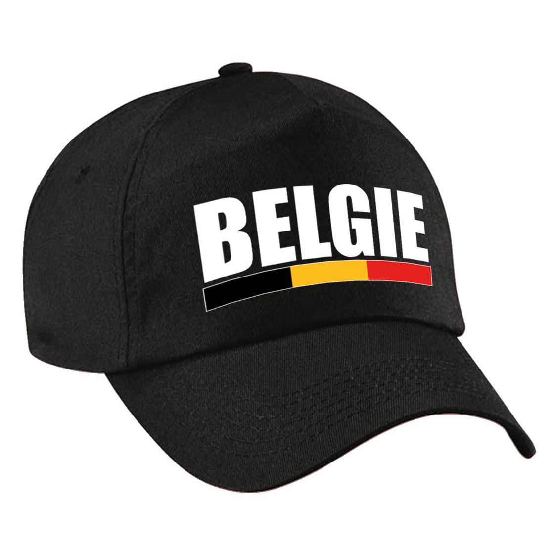 Belgie landen pet-baseball cap zwart volwassenen