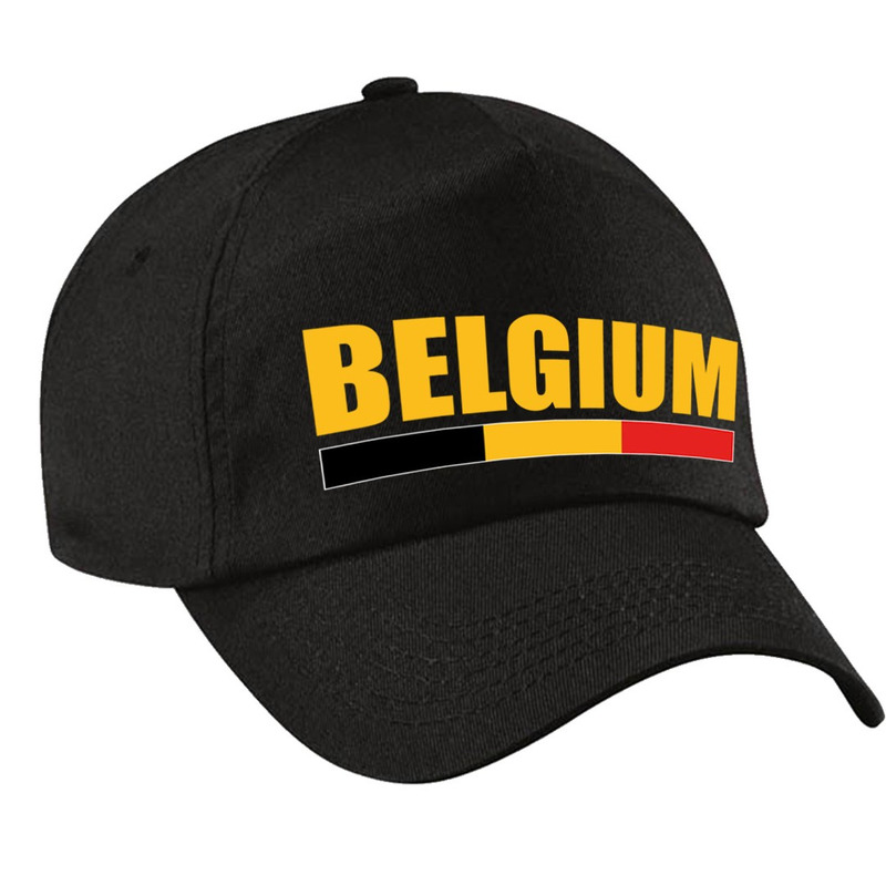 Belgium supporter pet-cap Belgie zwart kids
