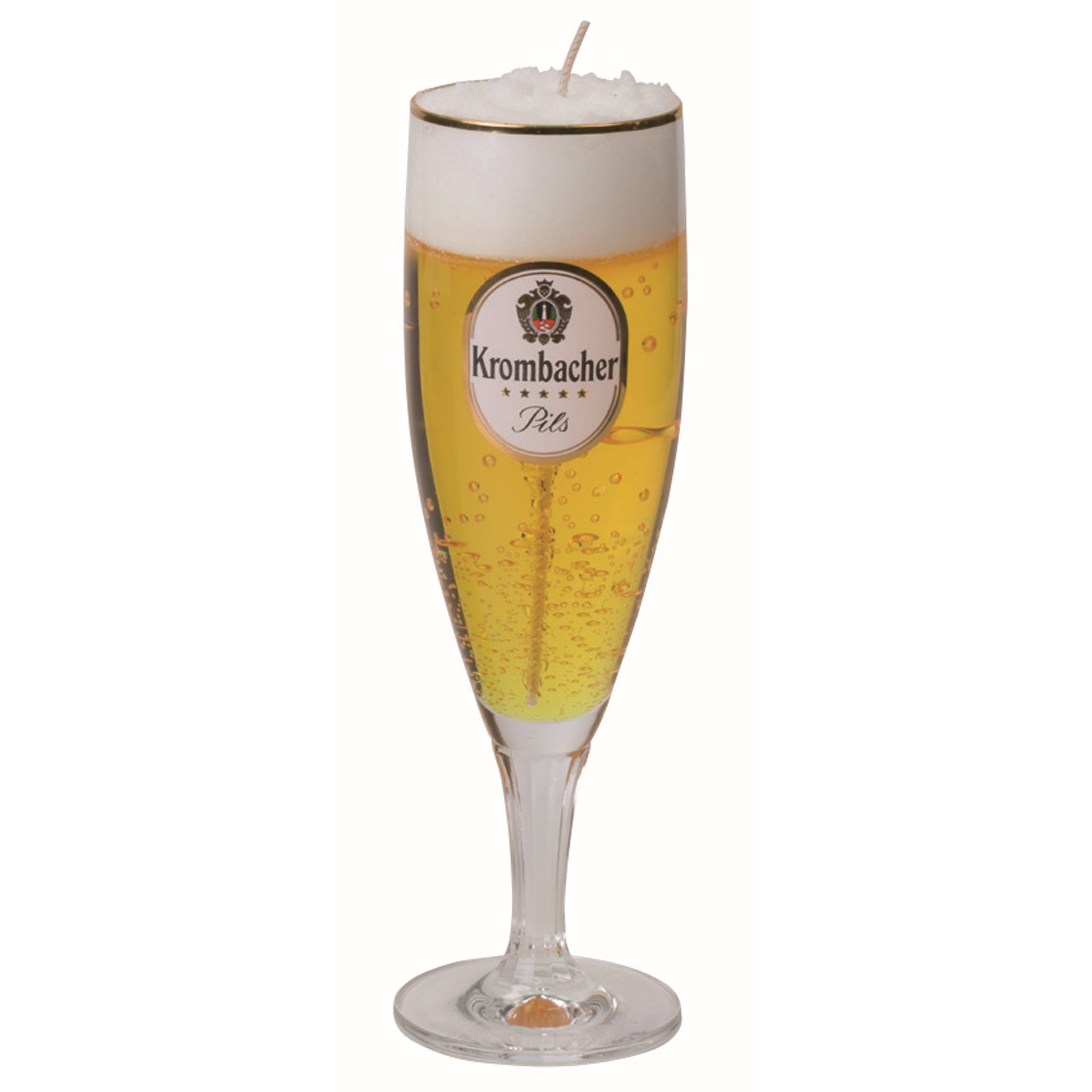 Bierglas gadget-kado Bierkaars Duits Krombacher bier H20 cm