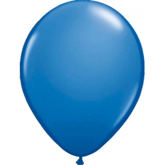 Blauw metallic ballonnen 50 stuks