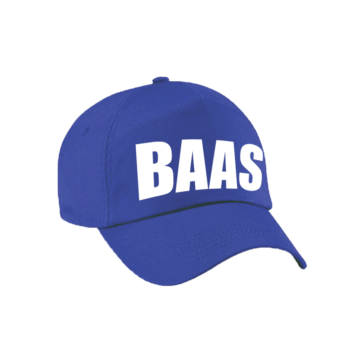 Blauwe Baas verkleed pet-cap voor volwassenen
