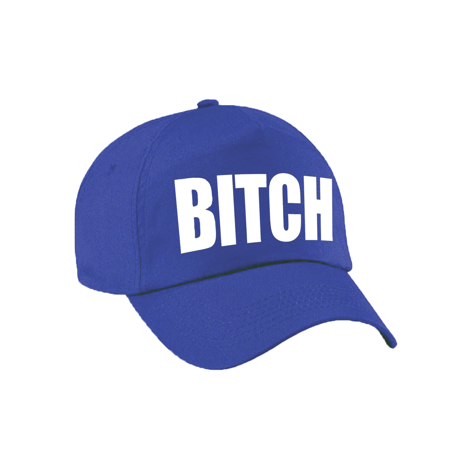 Blauwe Bitch verkleed pet-cap voor volwassenen