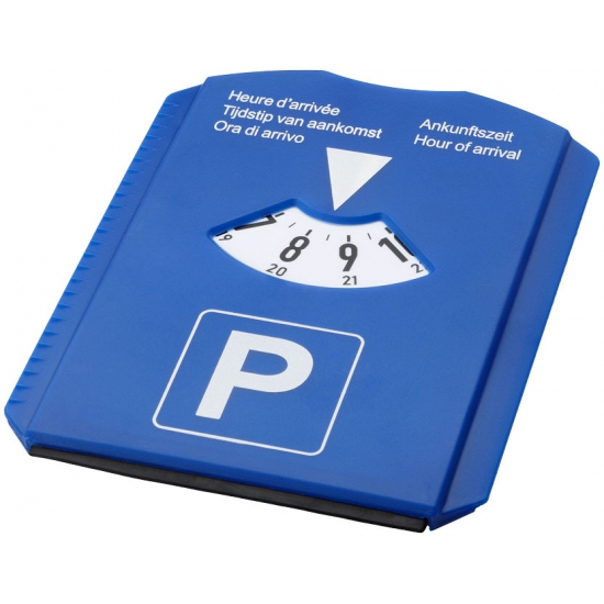 Blauwe parkeerschijf multi use