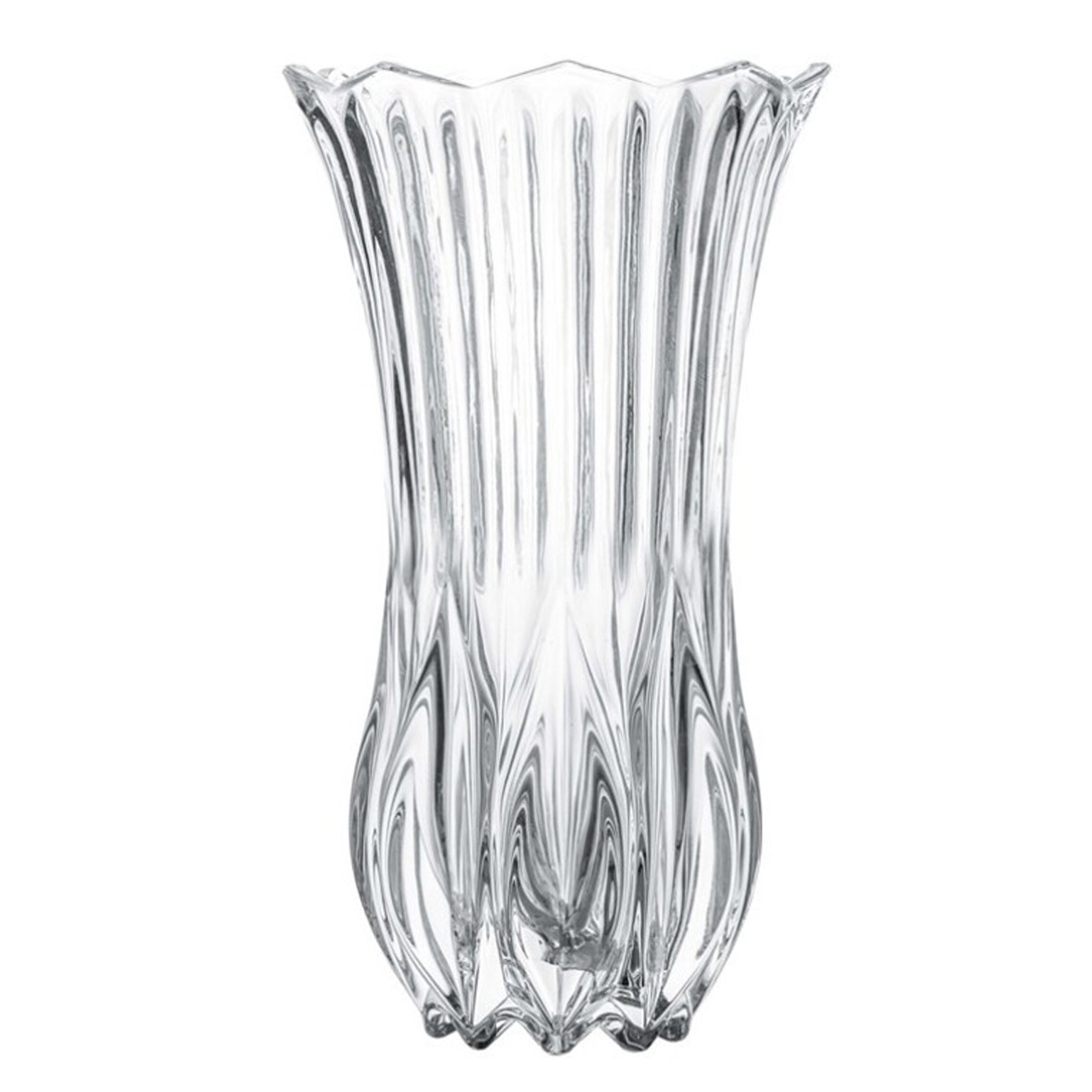 Bloemenvaas helder glas D13 x 23 cm