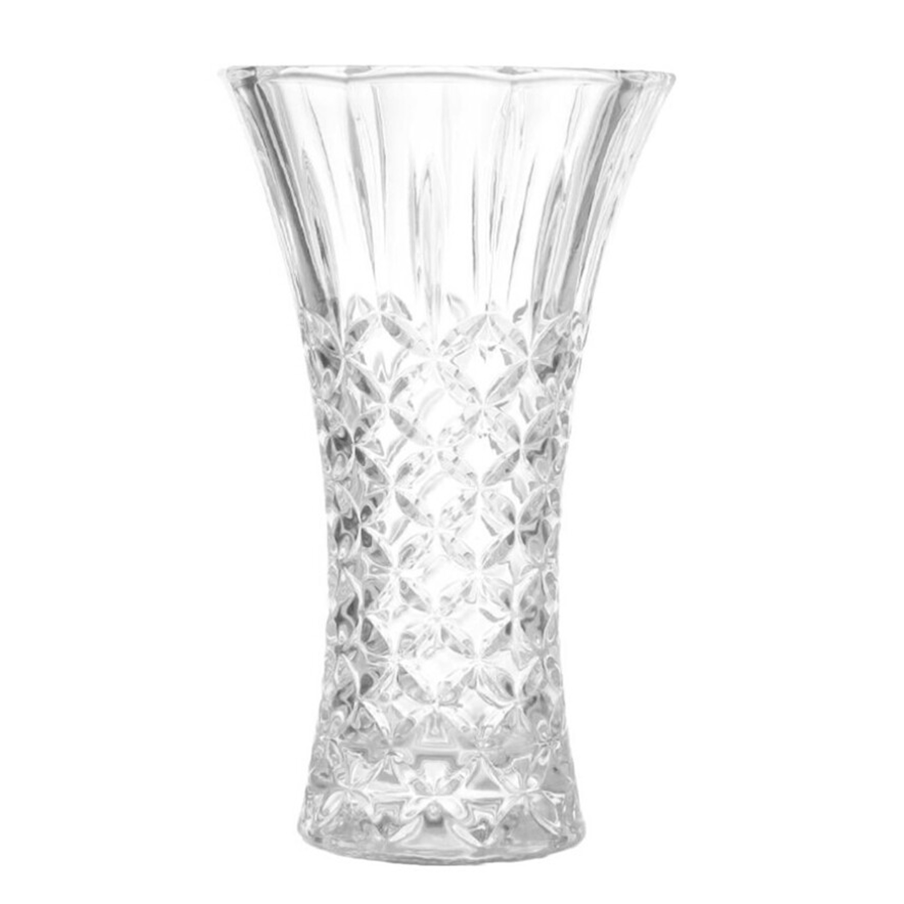Bloemenvaas helder glas D15 x 25 cm
