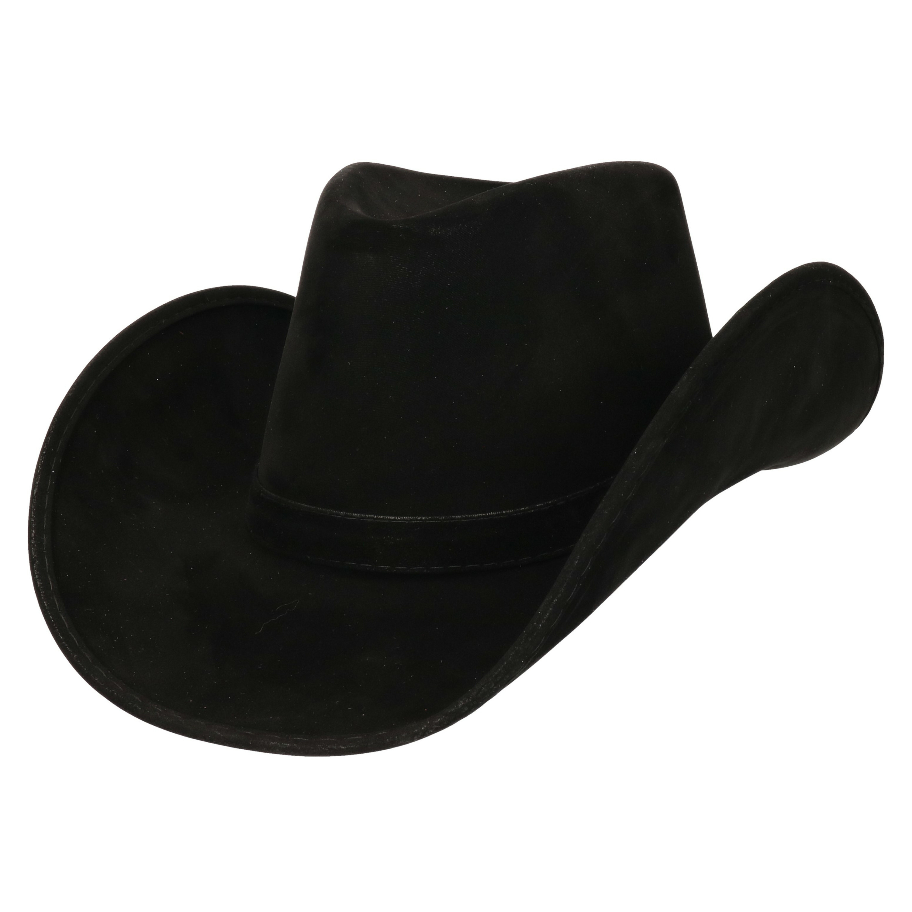 Boland Carnaval verkleed Cowboy hoed Nebraska zwart voor volwassenen Western-explorer thema