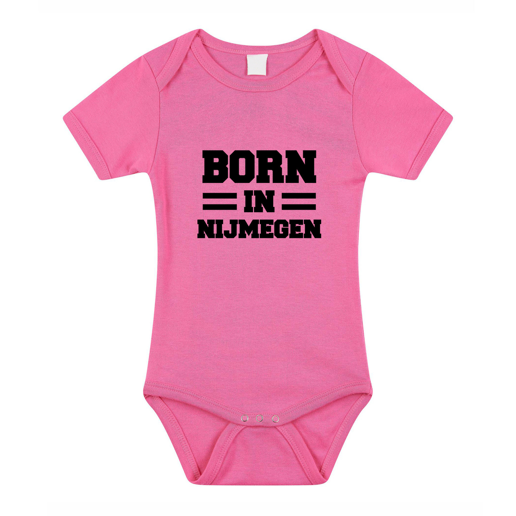 Born in Nijmegen cadeau baby rompertje roze meisjes
