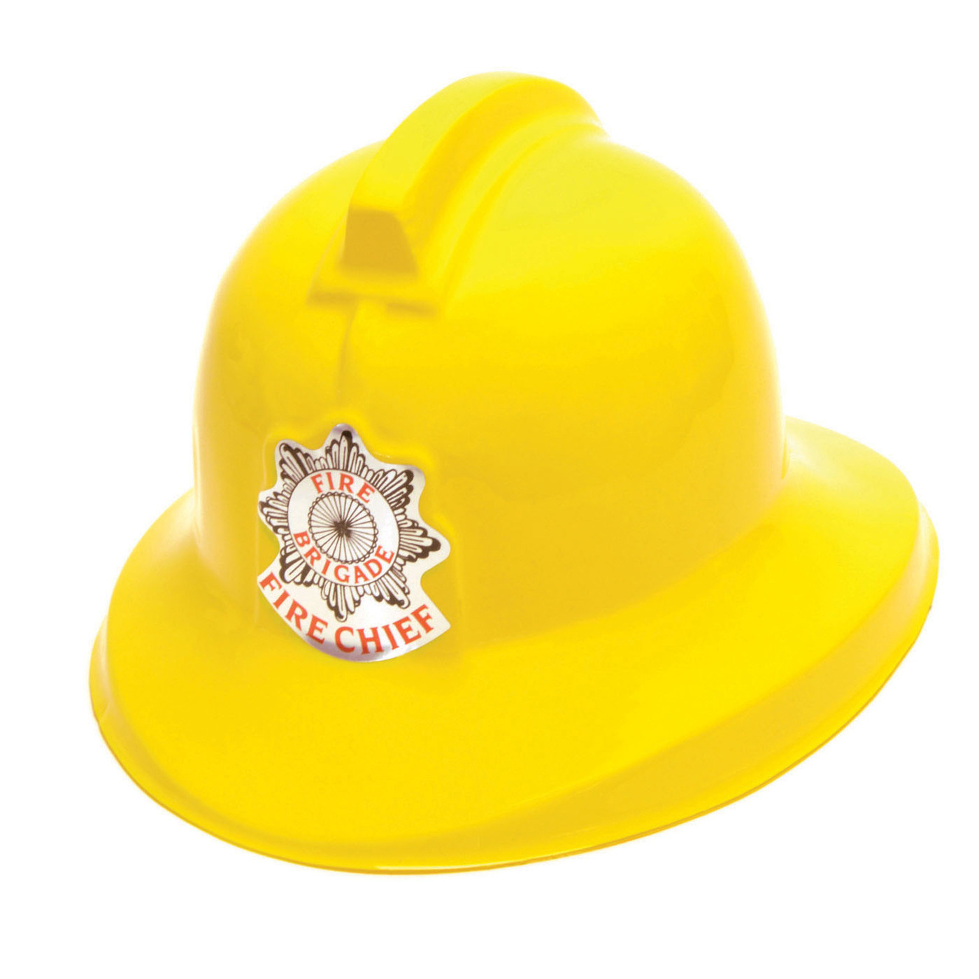Brandweer verkleed helm geel kunststof voor kinderen