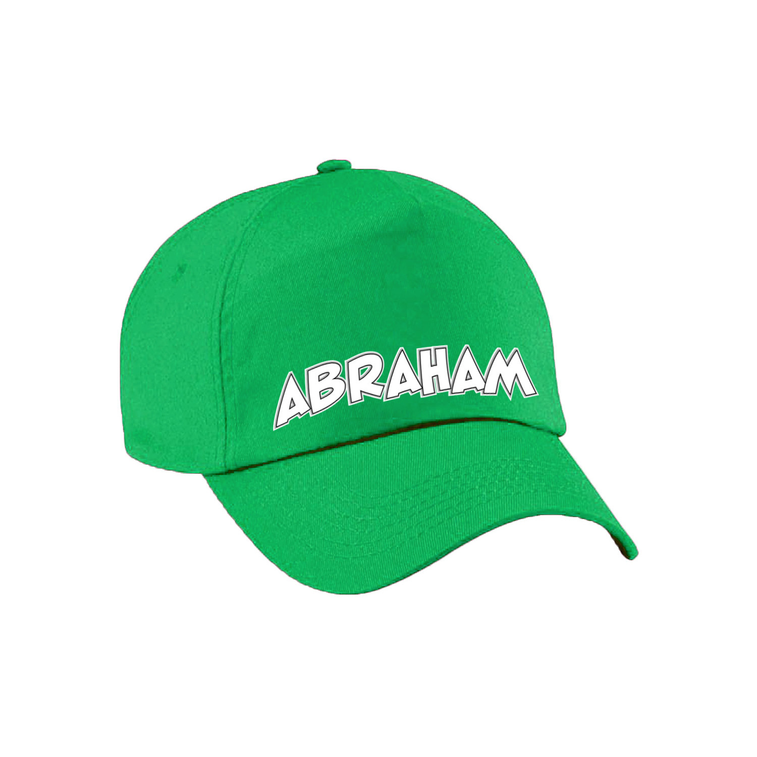 Cadeau pet-cap voor heren Abraham groen vijftig-50 jaar verjaardag