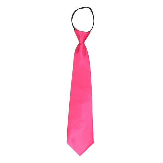 Carnaval-feest stropdas fuchsia roze 40 cm voor volwassenen