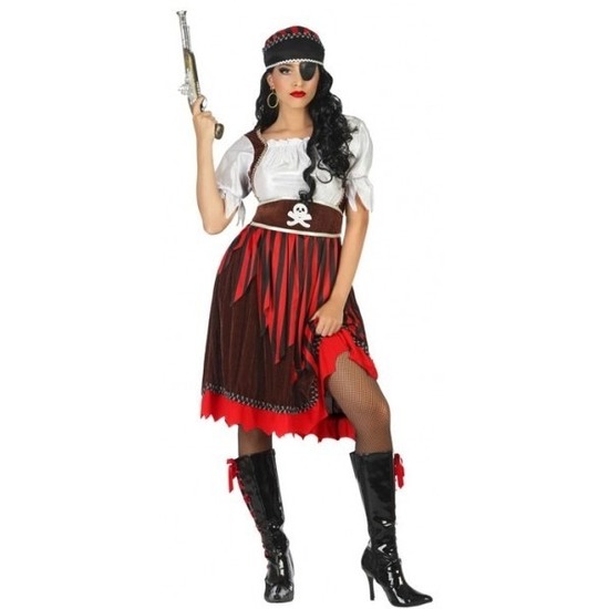 Carnaval piraten verkleedkleding Rachel voor heren
