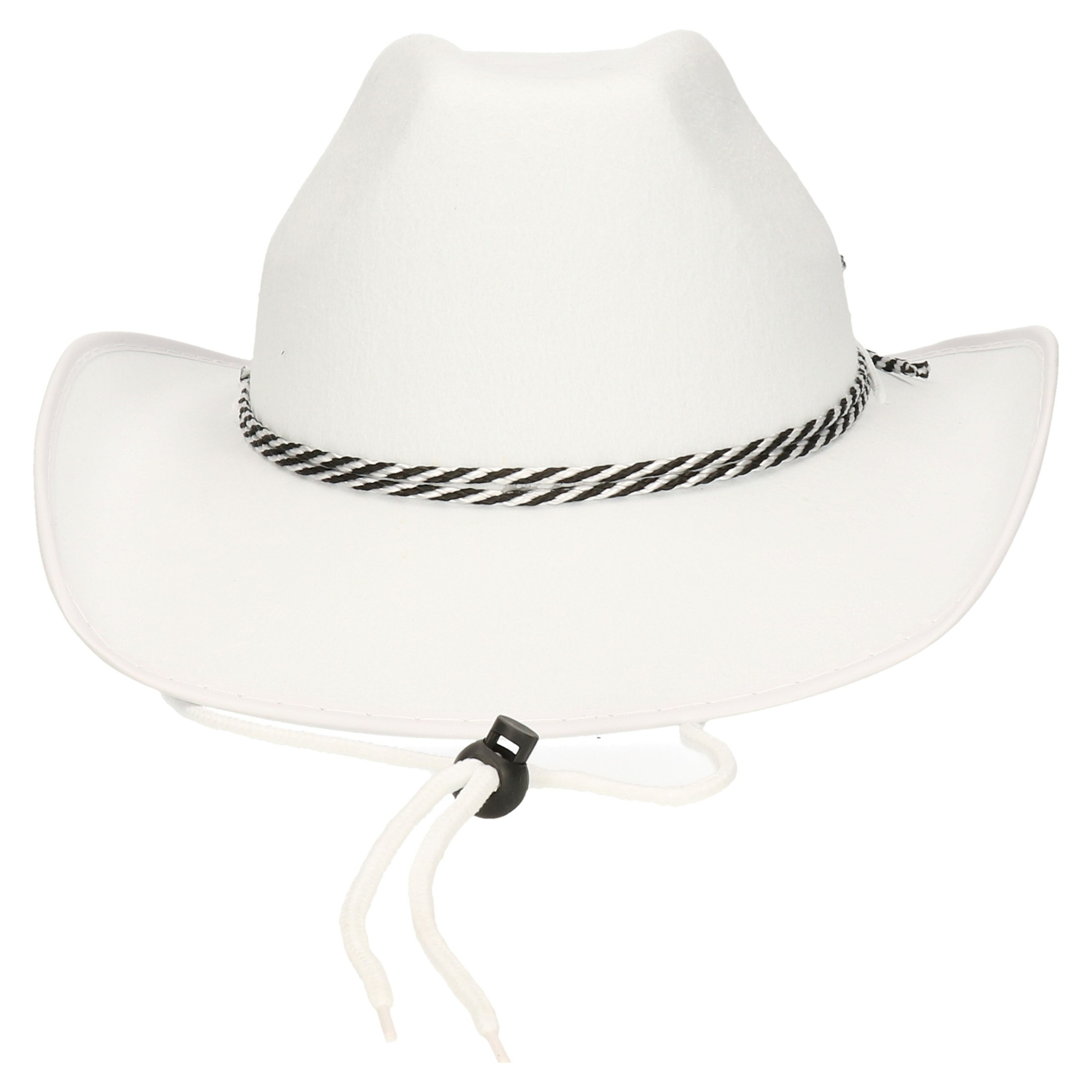 Carnaval verkleed Cowboy hoed Memphis wit volwassenen Western thema