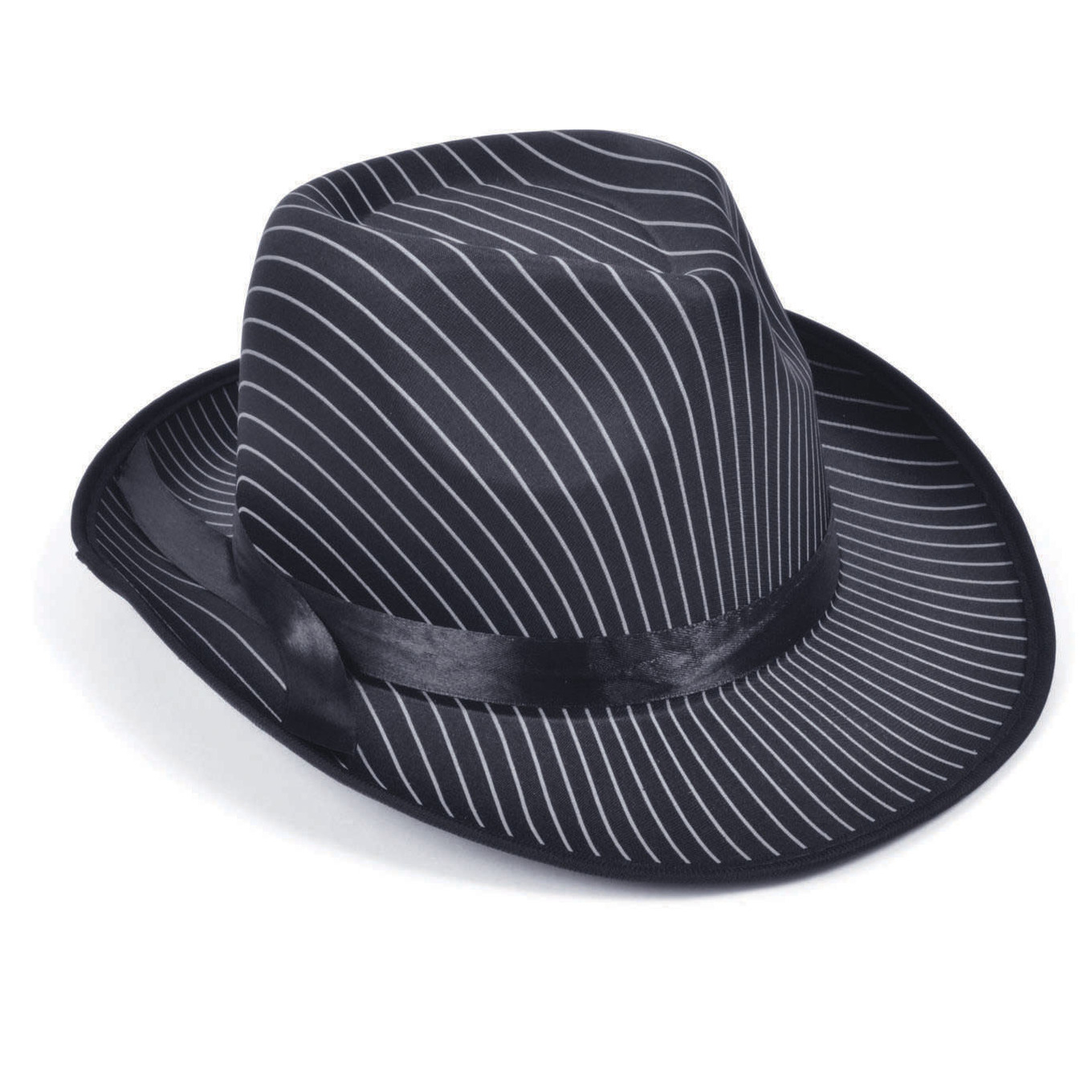Carnaval verkleed hoed voor een Maffia-gangster zwart polyester heren-dames