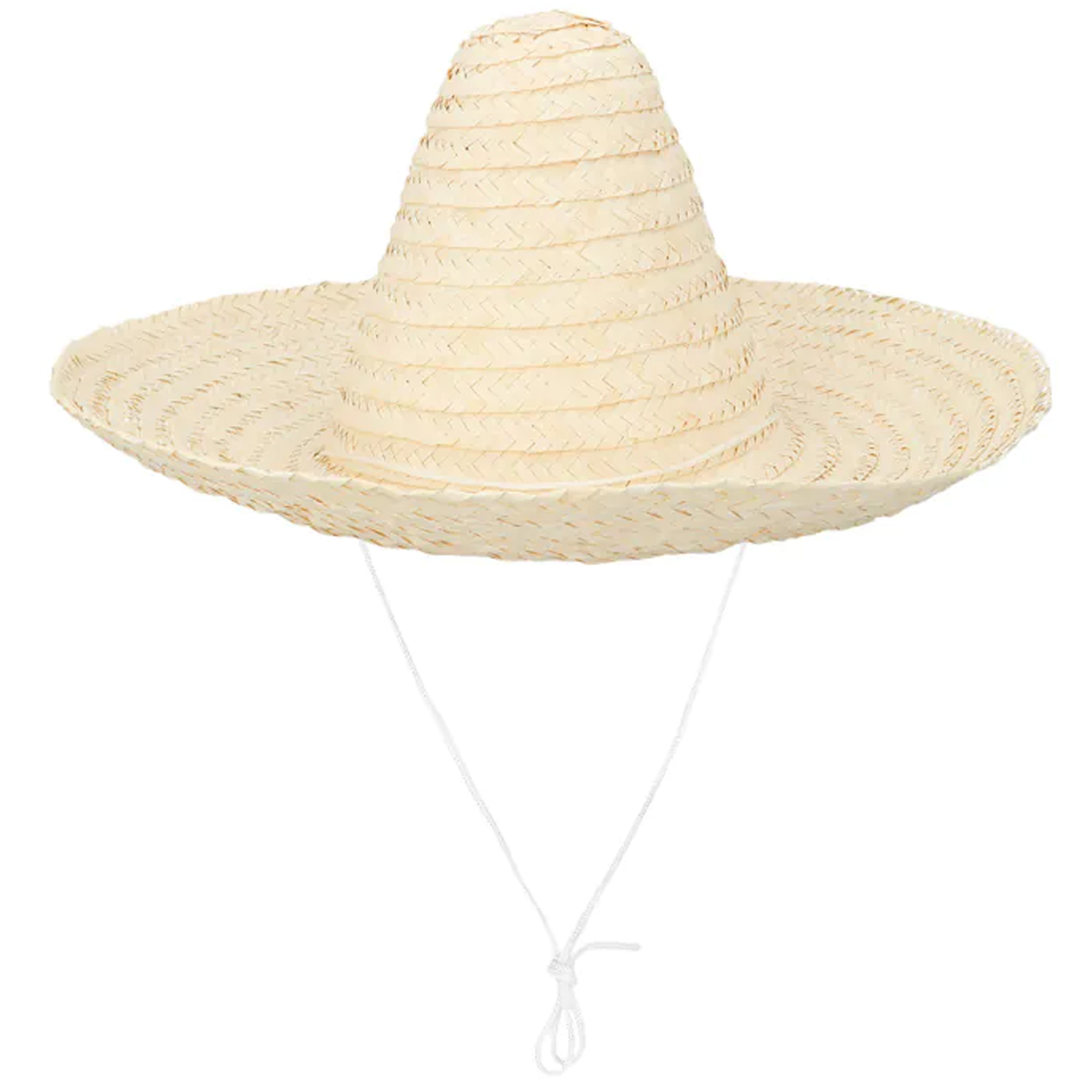 Carnaval verkleed Sombrero hoed Fiesta naturel volwassenen polyester Luxe uitvoering