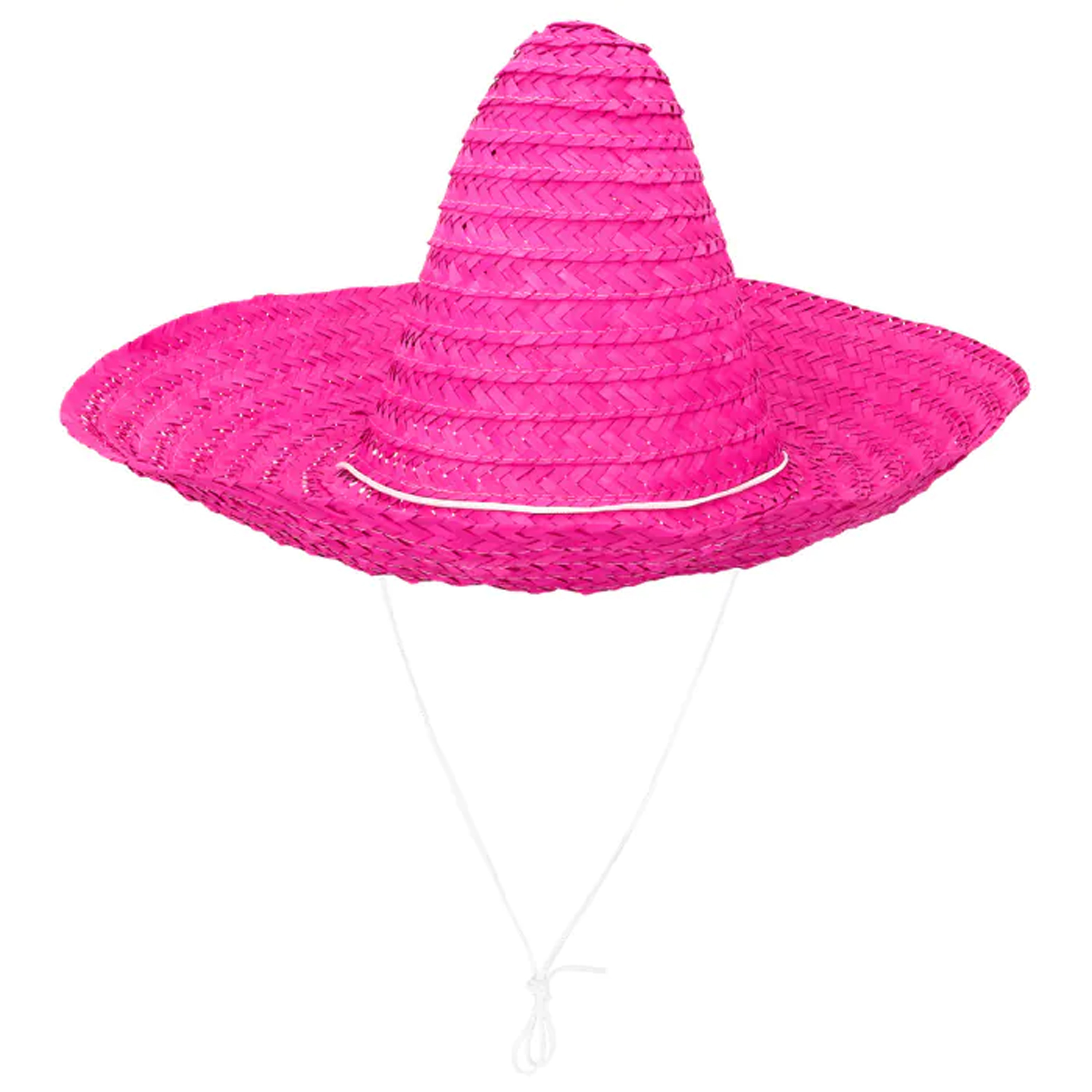 Carnaval verkleed Sombrero hoed Fiesta roze volwassenen polyester Luxe uitvoering