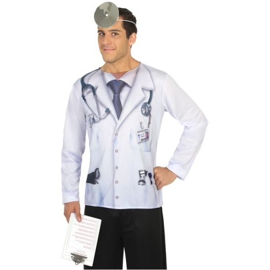 Carnavalskleding dokter shirt
