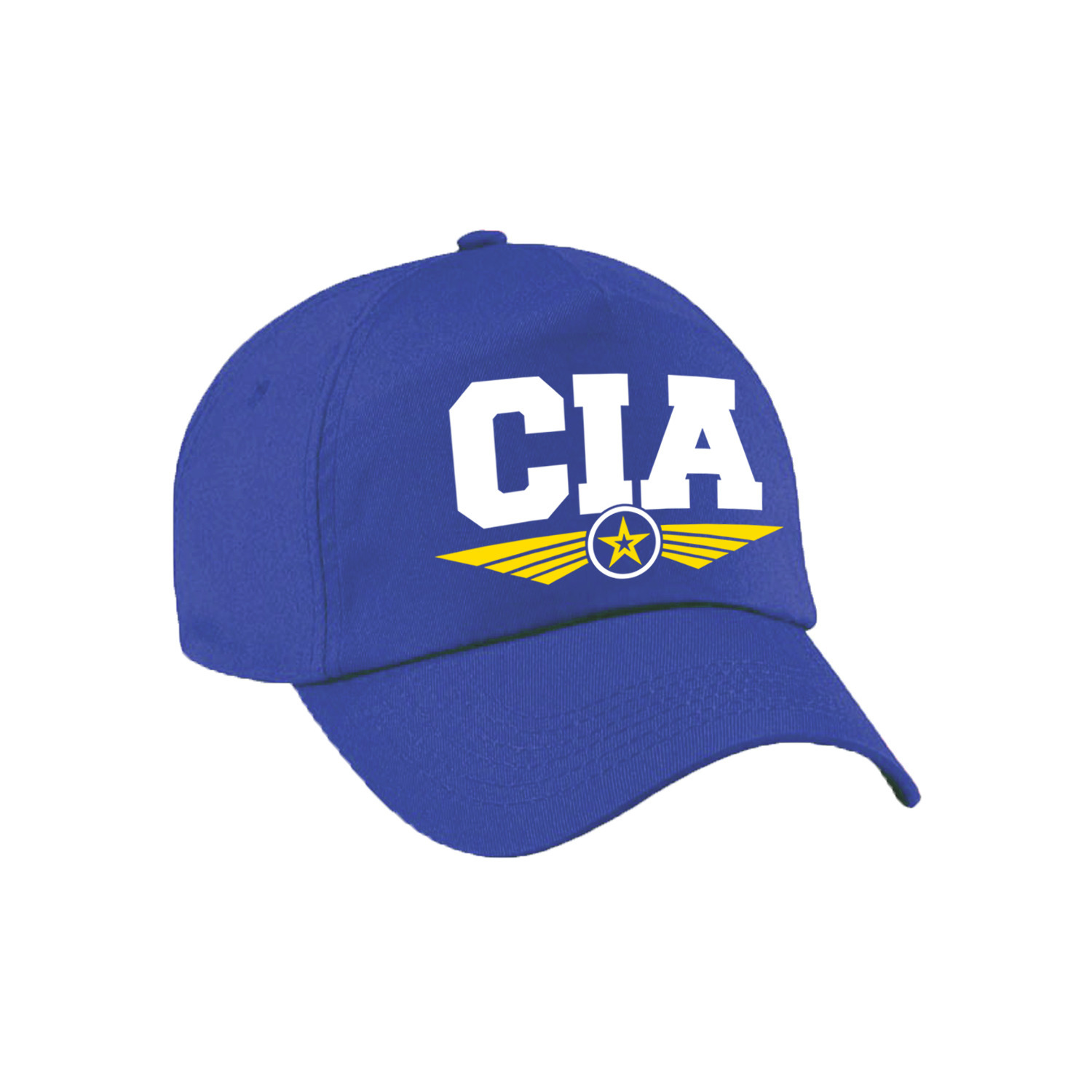 CIA agent tekst pet-baseball cap blauw voor kinderen