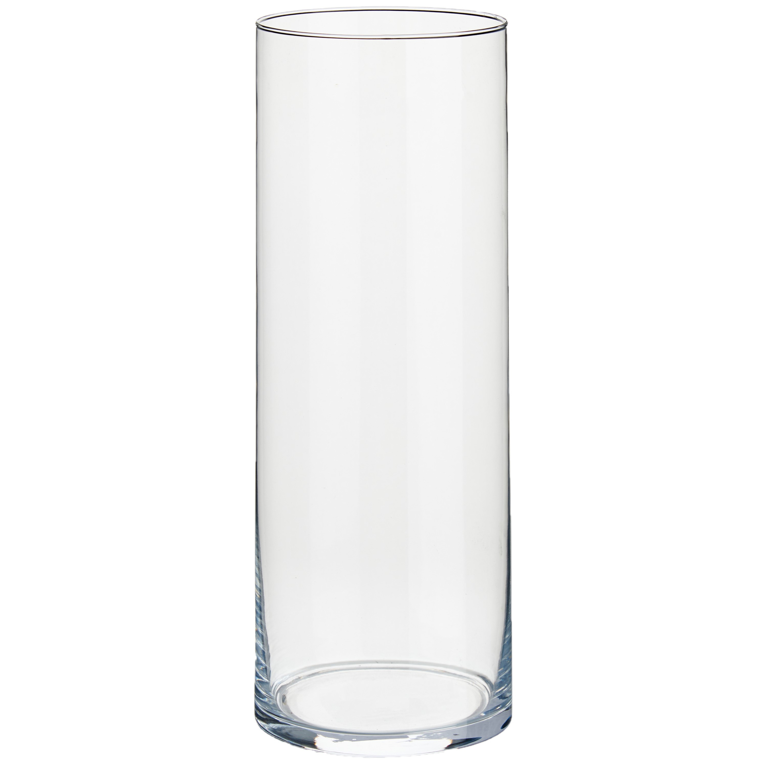 Cilindervaas-bloemenvaas van glas 12 x 30 cm